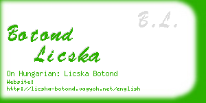 botond licska business card